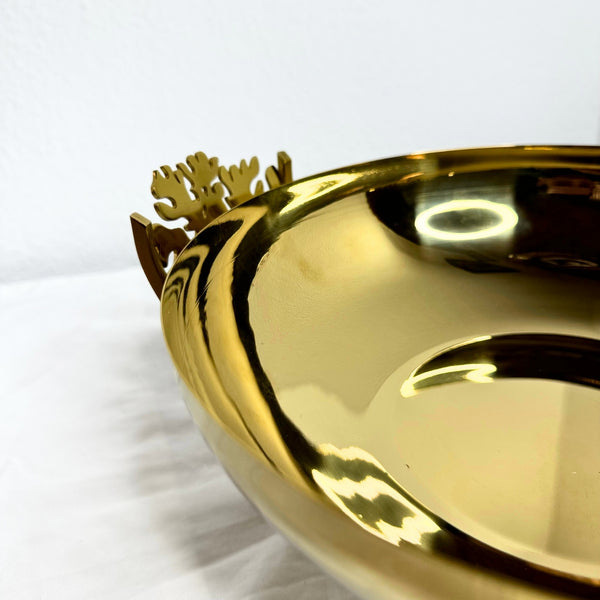 Gold round floating plate