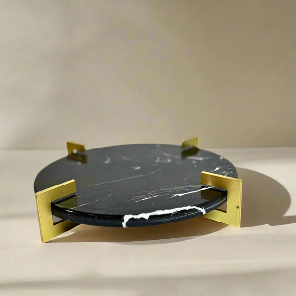 Marble tray metal stand - Large