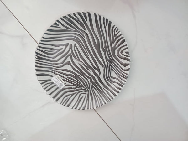 Center plate - zebra