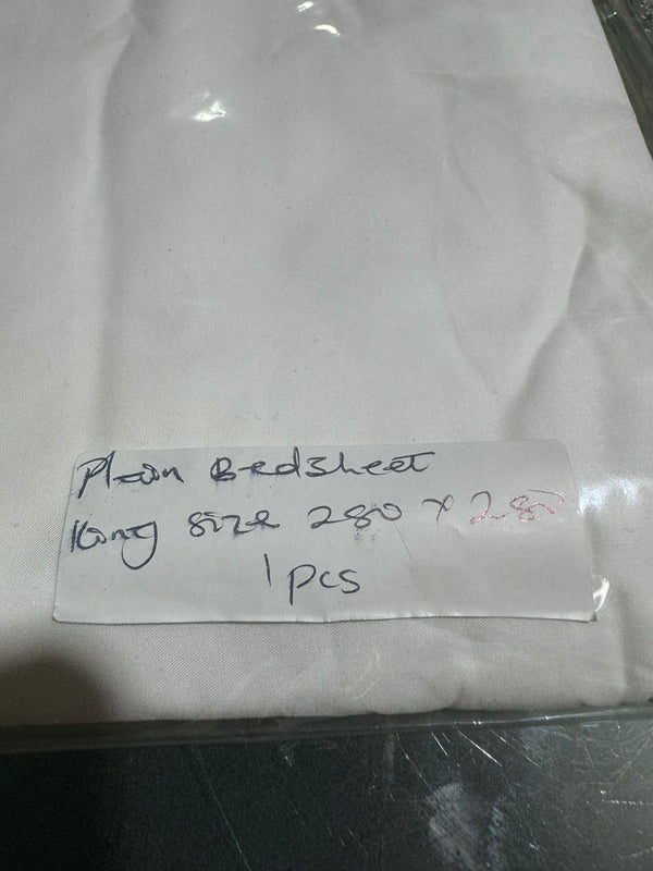 Plain bedsheet - king size