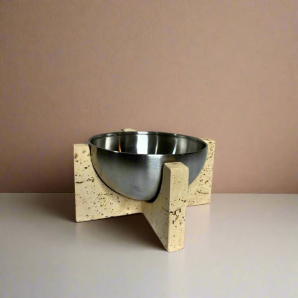 Metal vase bowl