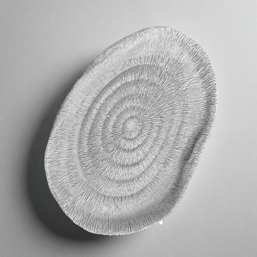 Oval spiral decor tray