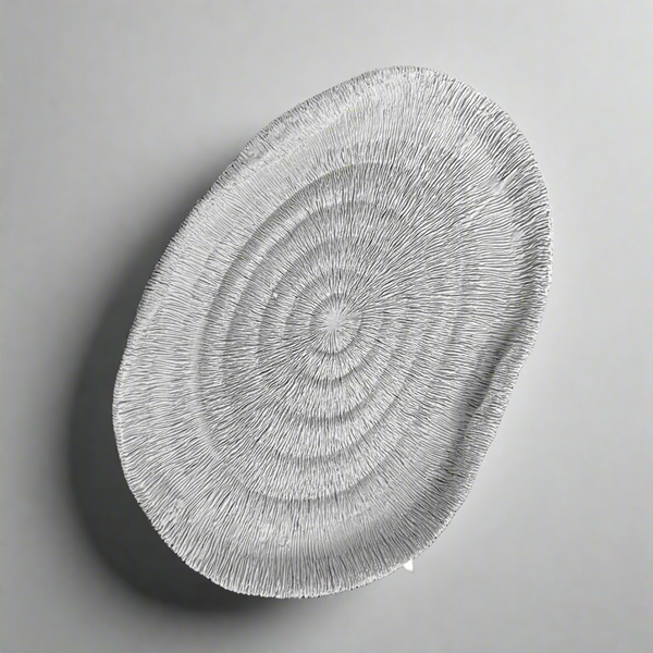 Oval spiral decor tray