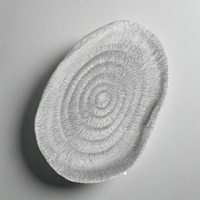 Oval spiral decor tray