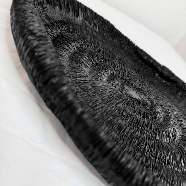 Oval spiral decor tray