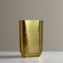 Gold metal vase
