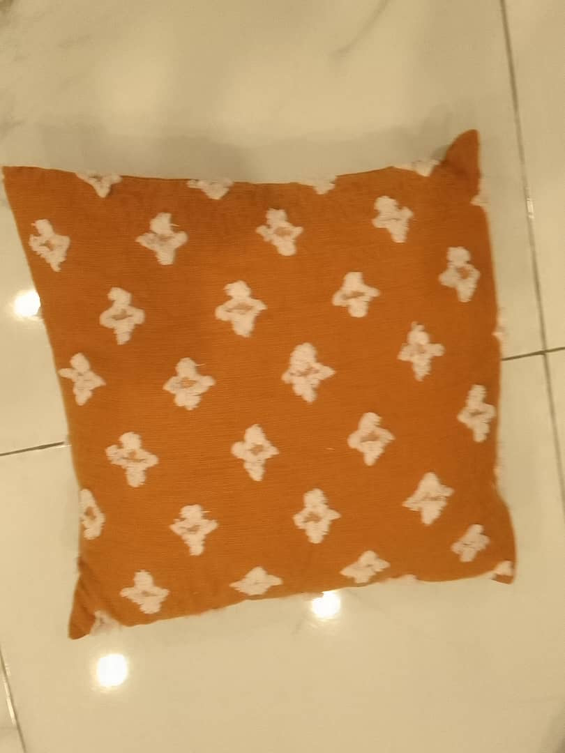 Decorative pillow (white Fluffy spots)