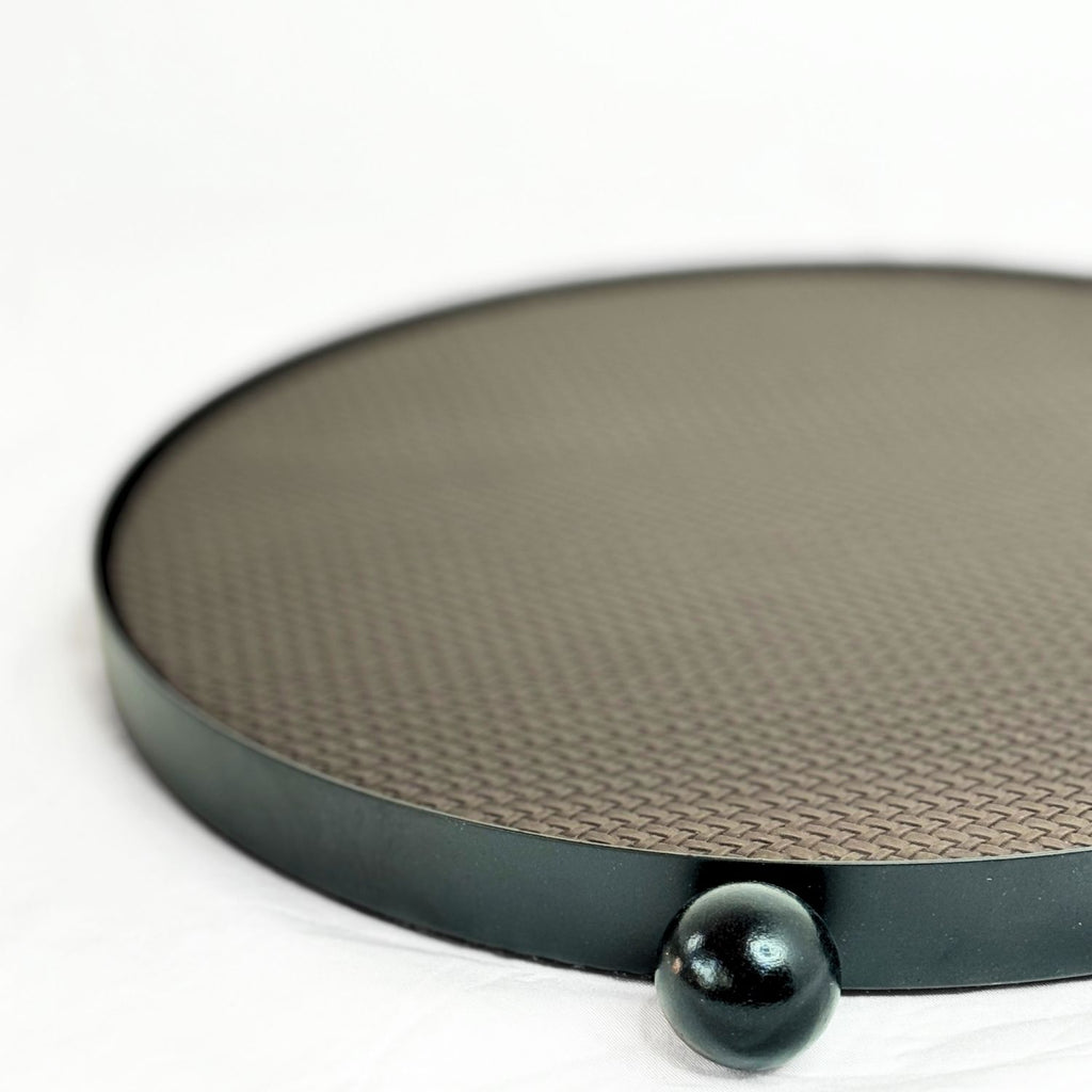Metal & leather tray – view 4