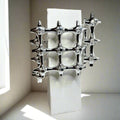 Vase with cross grid details