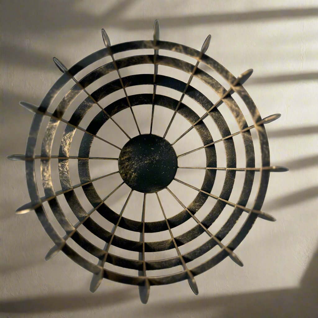 Metal fruit bowl – view 3