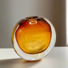 Thick glass vase