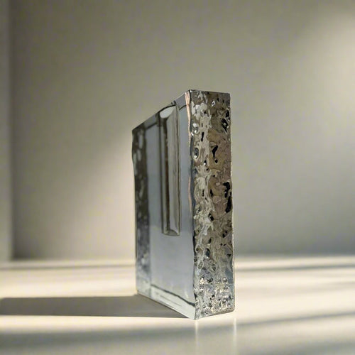 Crystal Glass Vase - Black Gradient