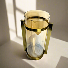 Vase with gold stand