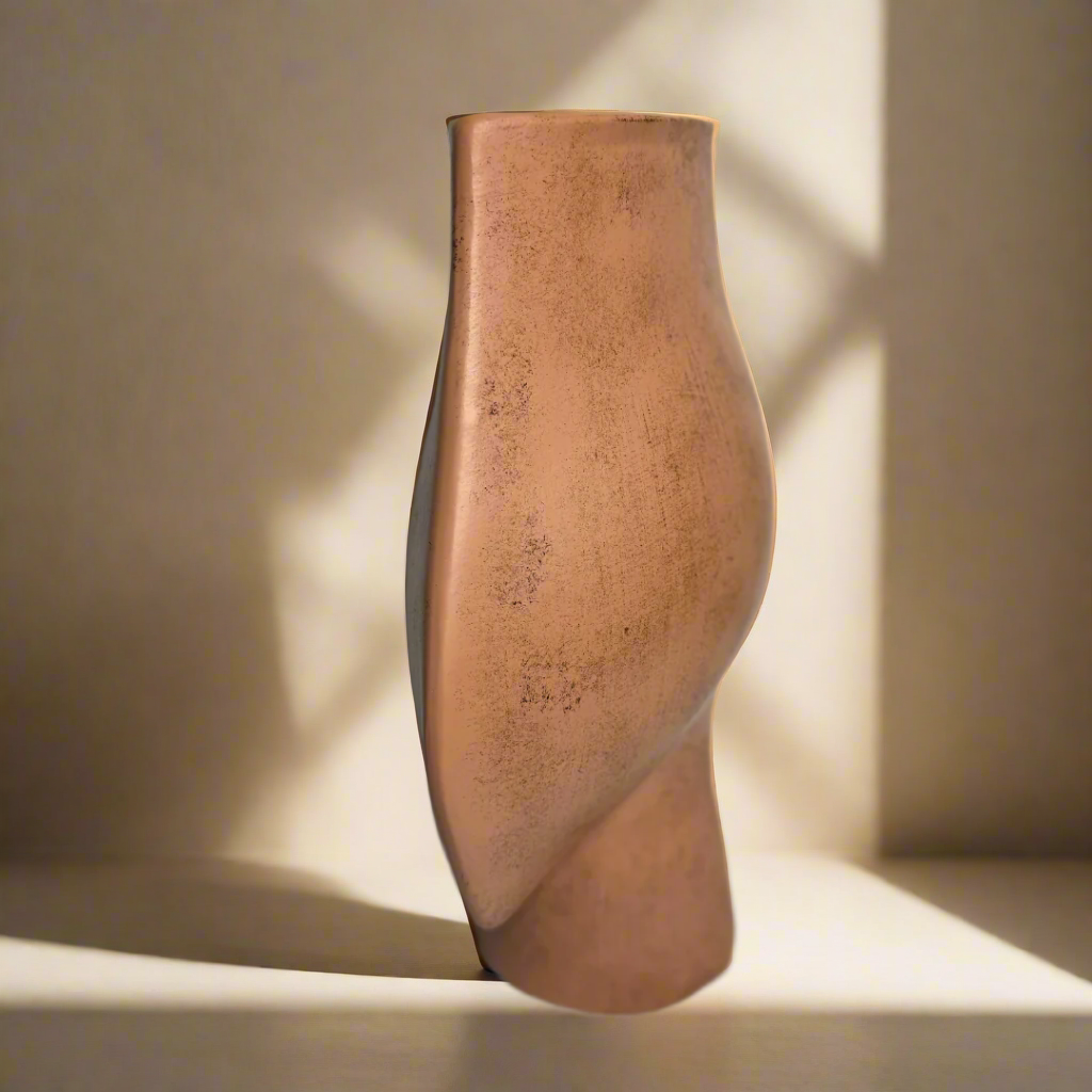 Large brown vase – view 2