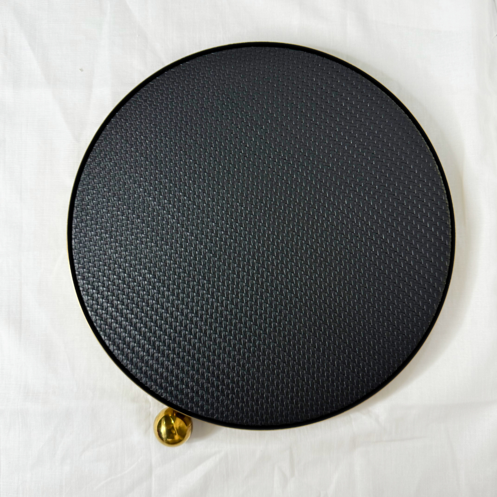 Metal & leather tray – view 5