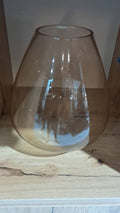 Glass vase pear shape