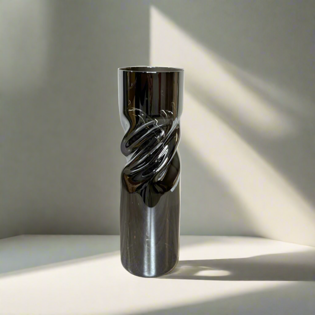 Dark glass vase 2 – view 2