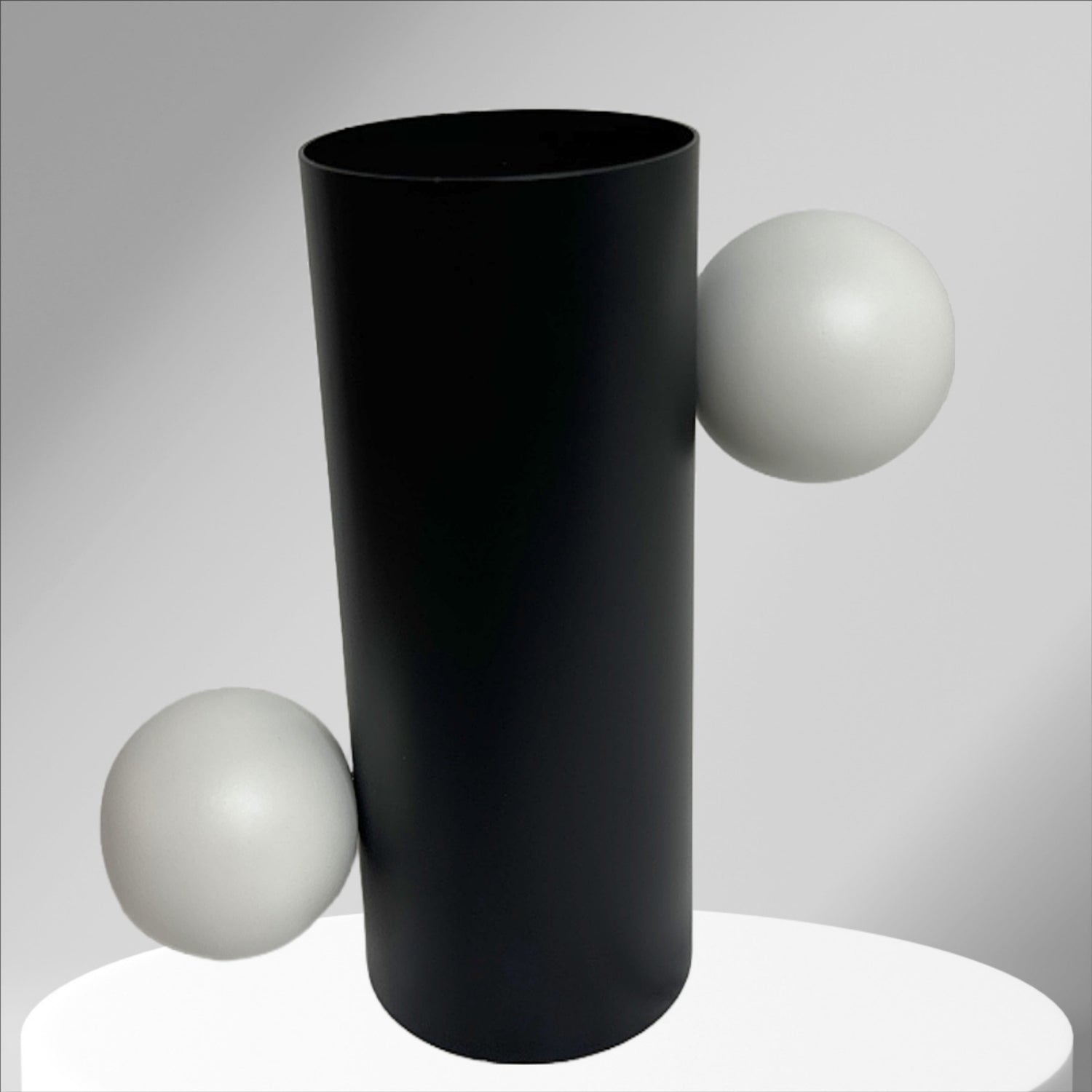Cylinder metal vase – view 5