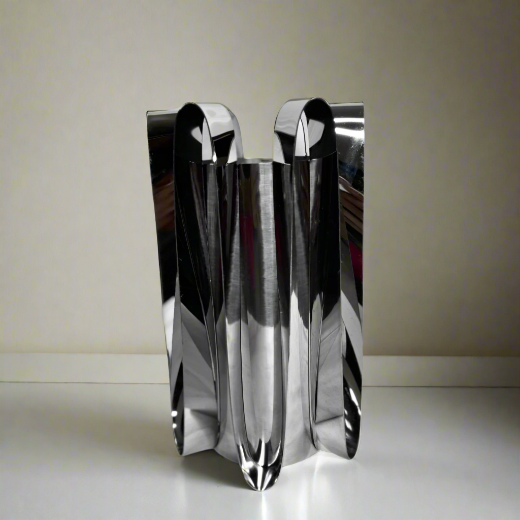 Silver Metal Vase