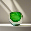 Thick glass vase – view 4