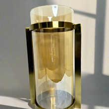 Vase with gold stand