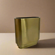 Gold metal vase