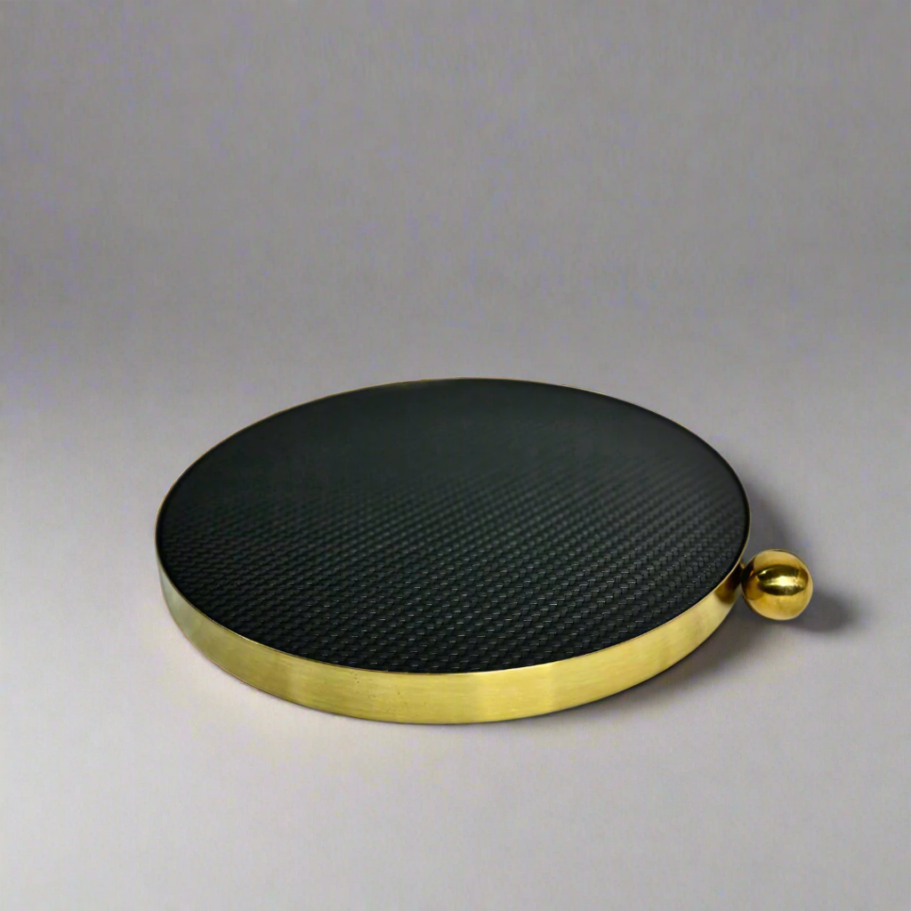 Metal & leather tray – view 2