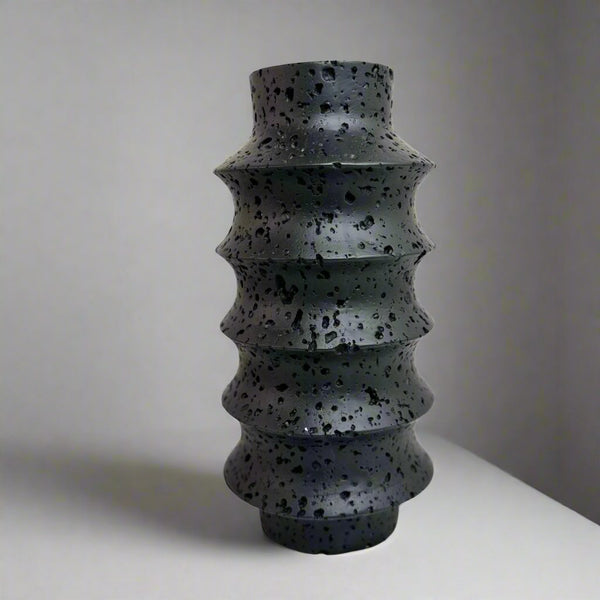 Ribbed vase