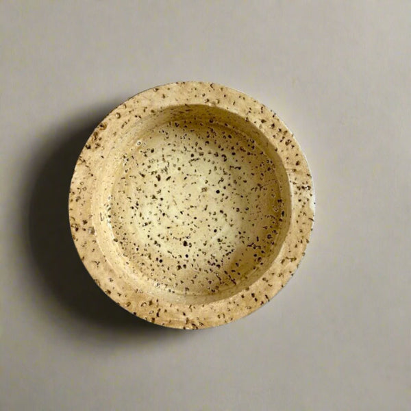 Beige flat bowl