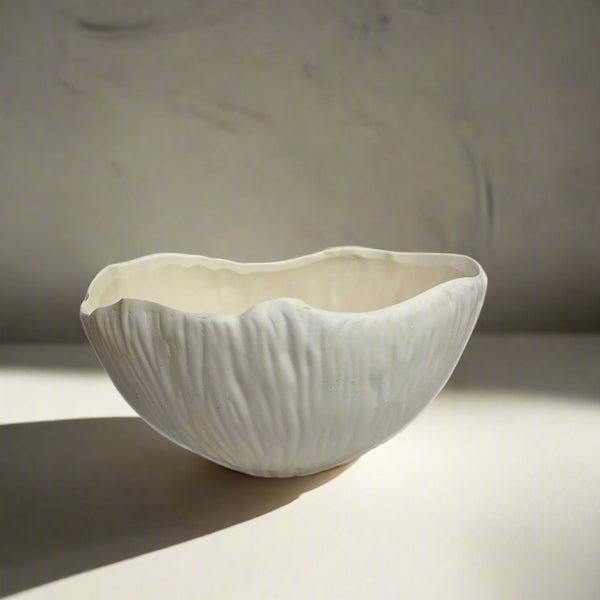 White fruit bowl