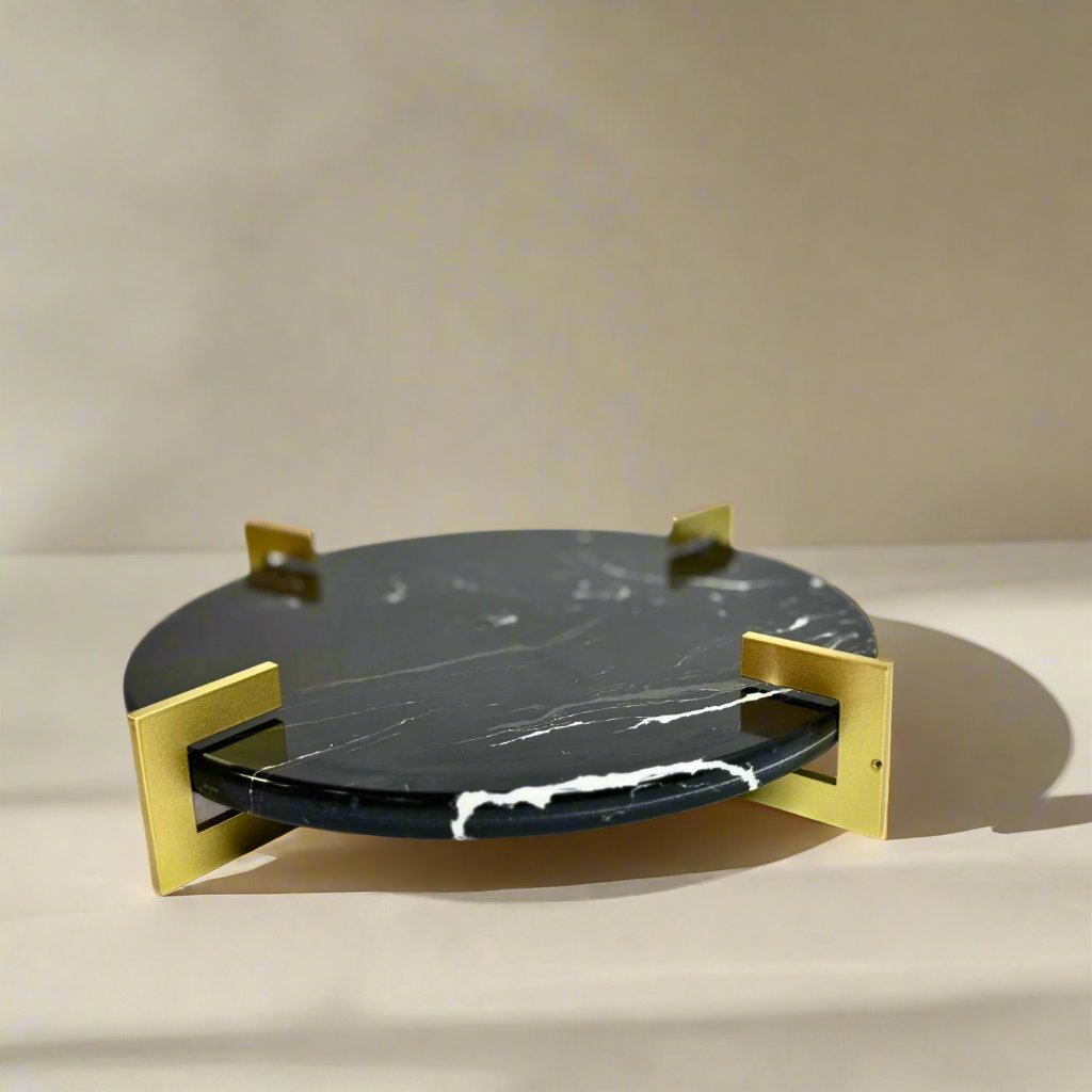Marble tray metal stand - Large