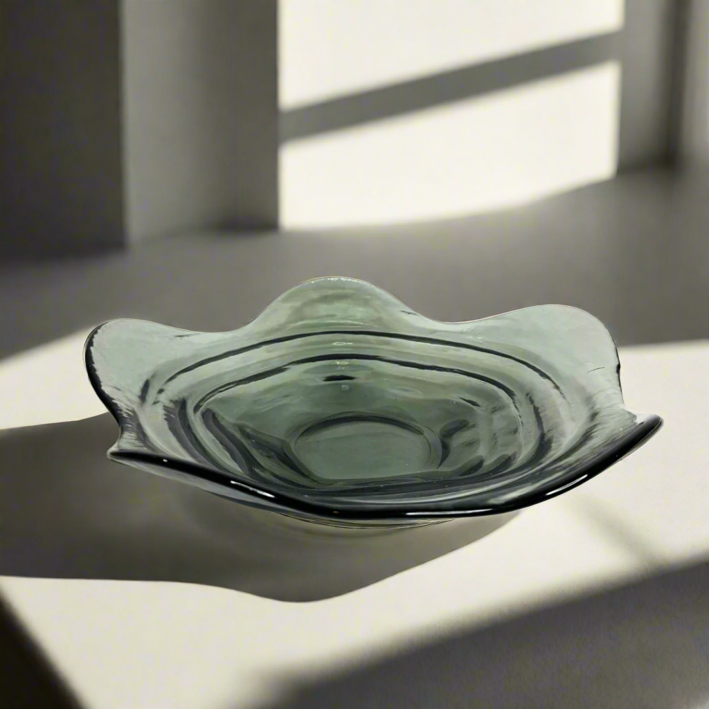 Glass plate - Large flower