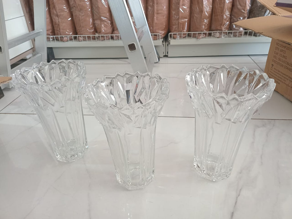 Glass vase - cone shape