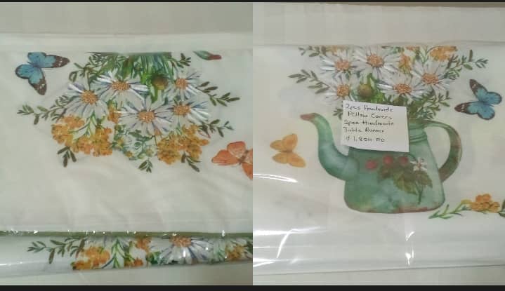handmade Pillow & table runner set