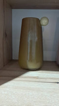 Tall beige vase