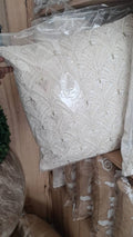 Decorative pillow - white with design