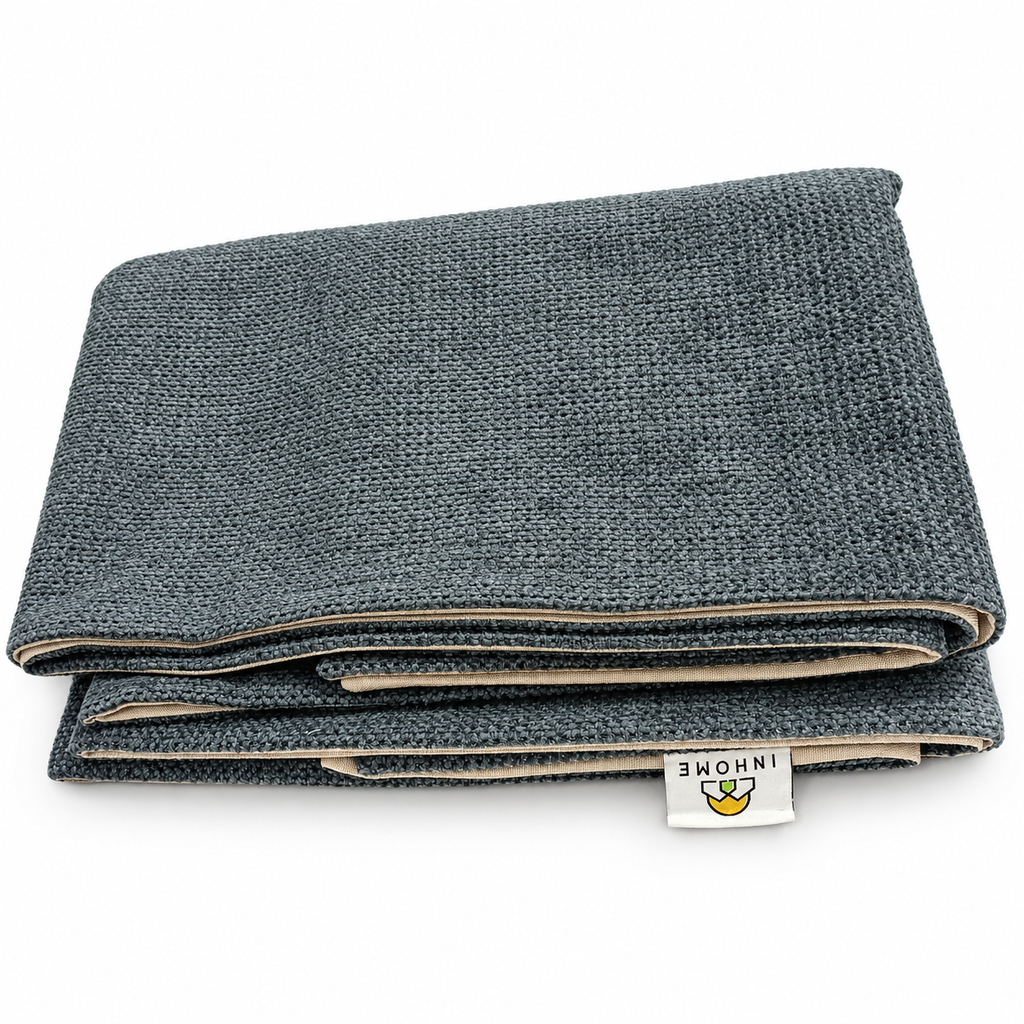 INHOME Bed Runner – Gray, actual stock photo, 1 October 2026
