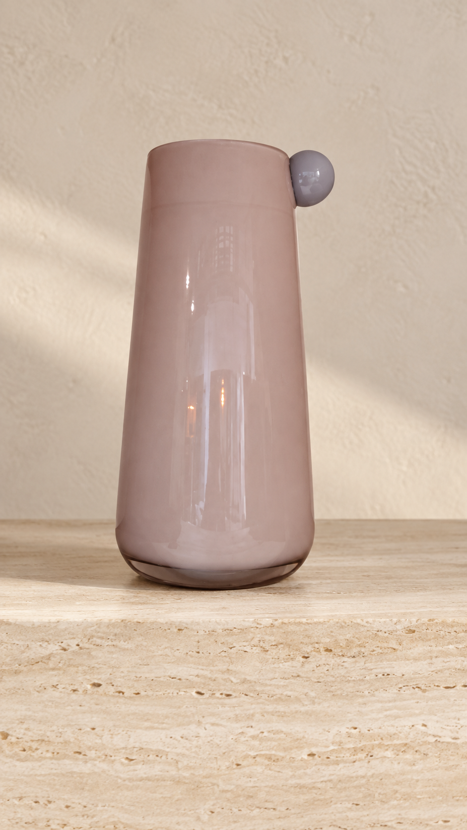 Tall pink tone vase — hero