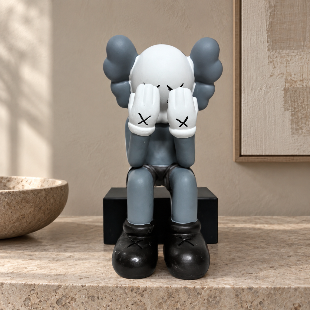 Kaws sitting — lifestyle