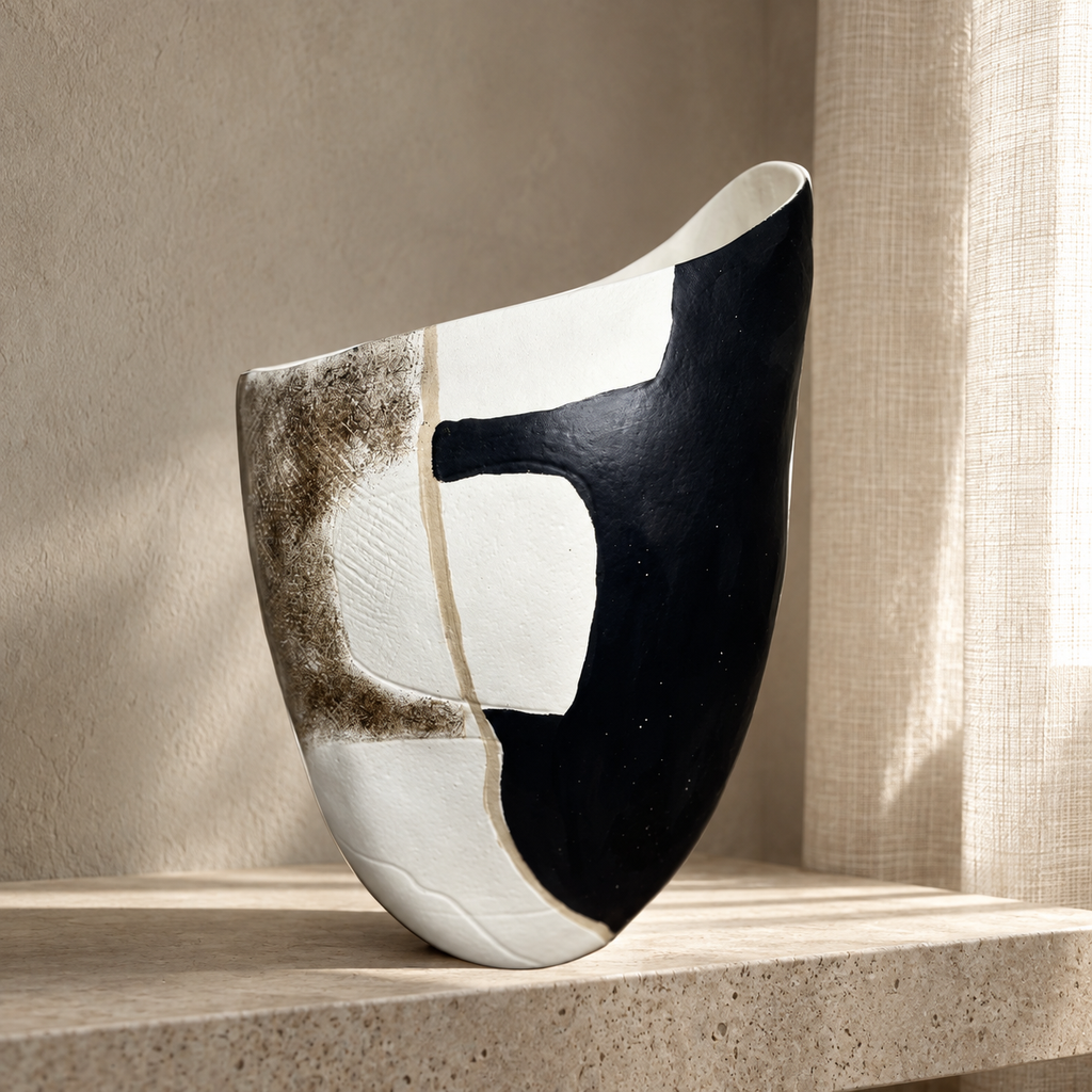 Patterned vase — lifestyle