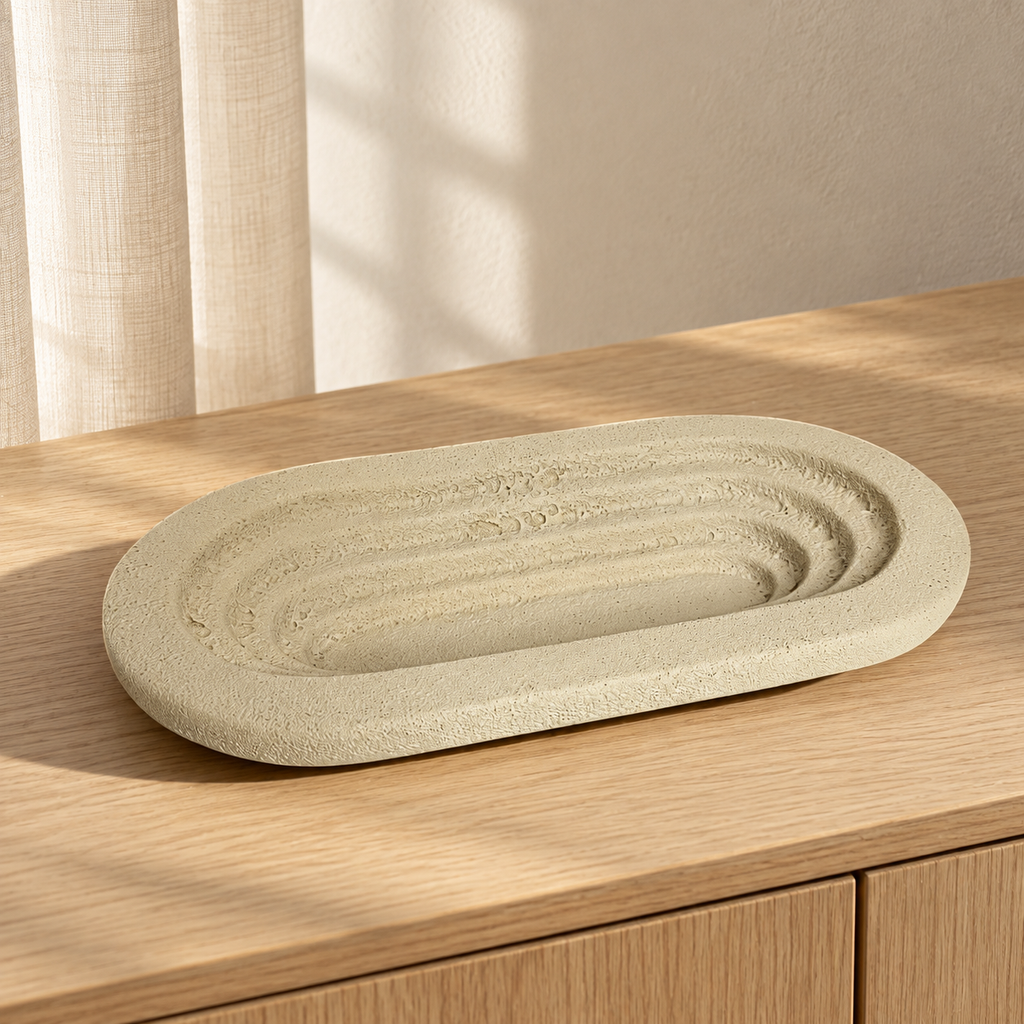 Tray (beige) — lifestyle