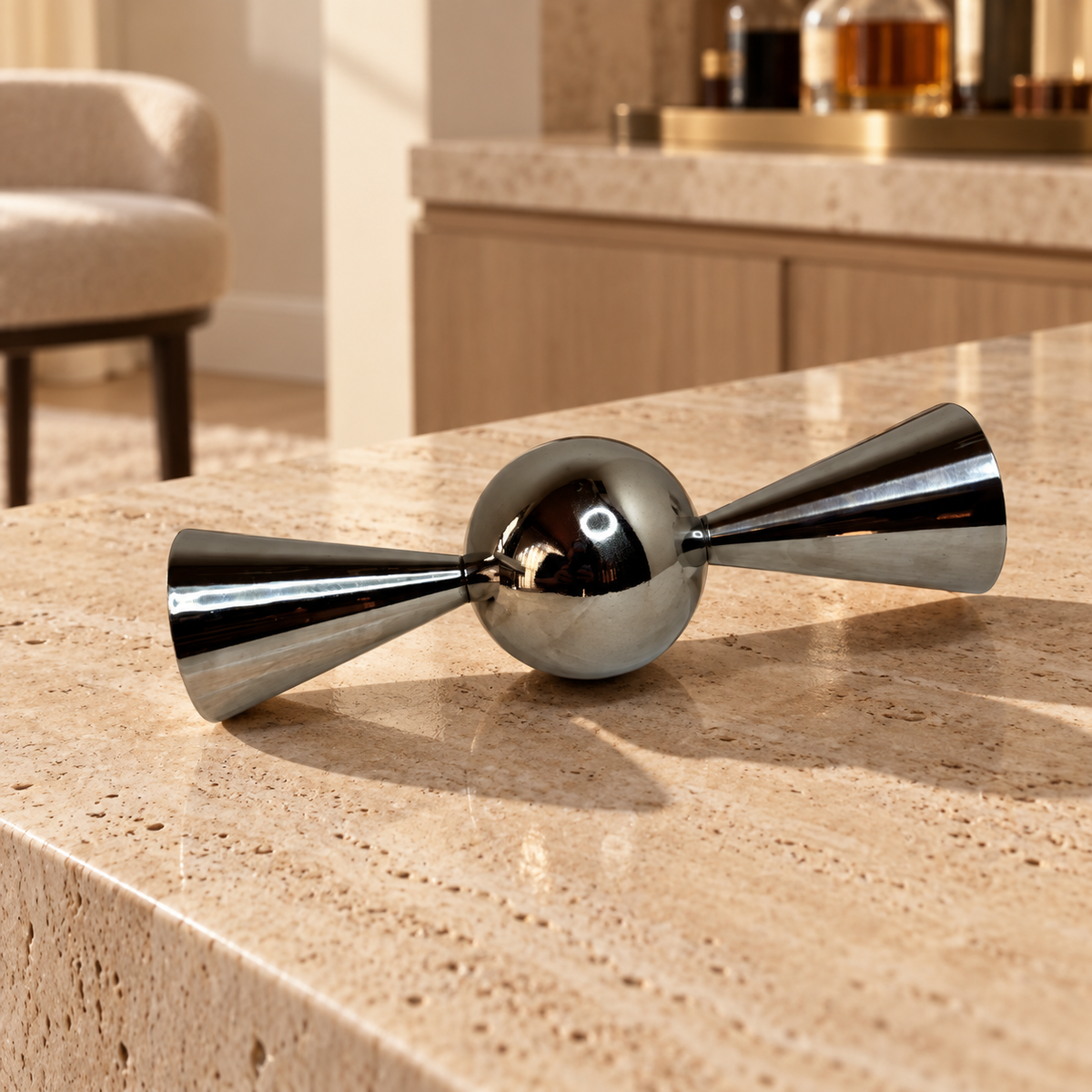 Fancy bar jigger (measuring cup) — lifestyle