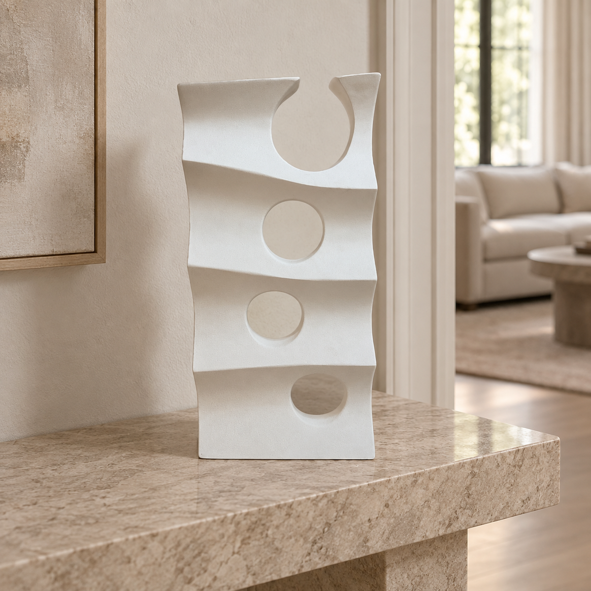 white tall ornament — lifestyle