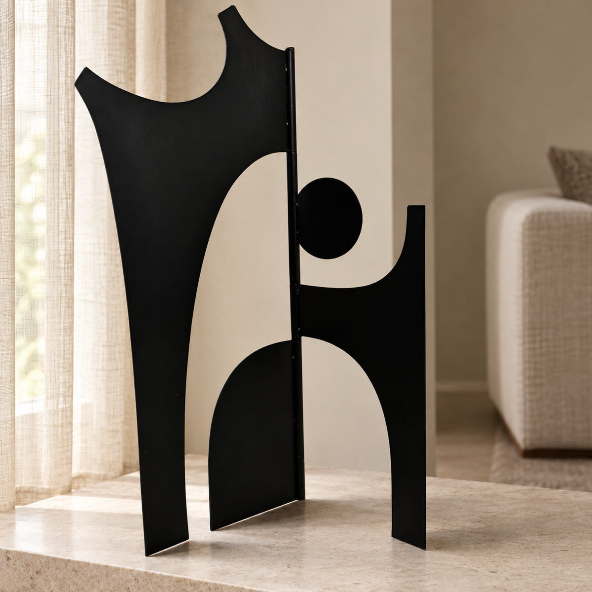 Black Metal foldable ornament — lifestyle