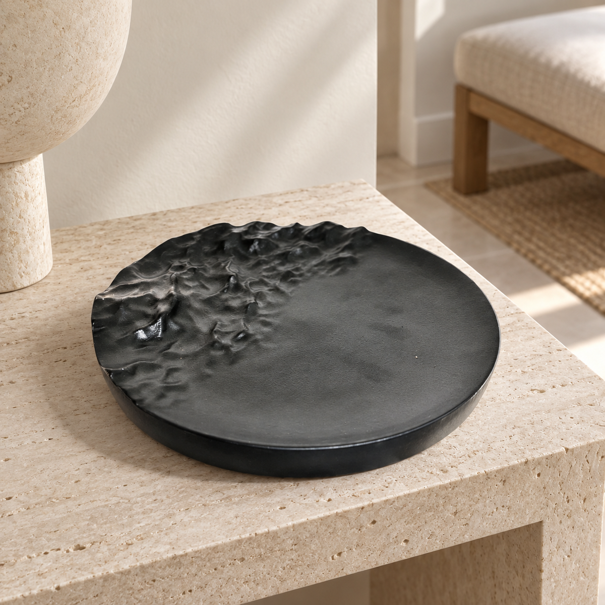 Bumpy Decorative plate — lifestyle