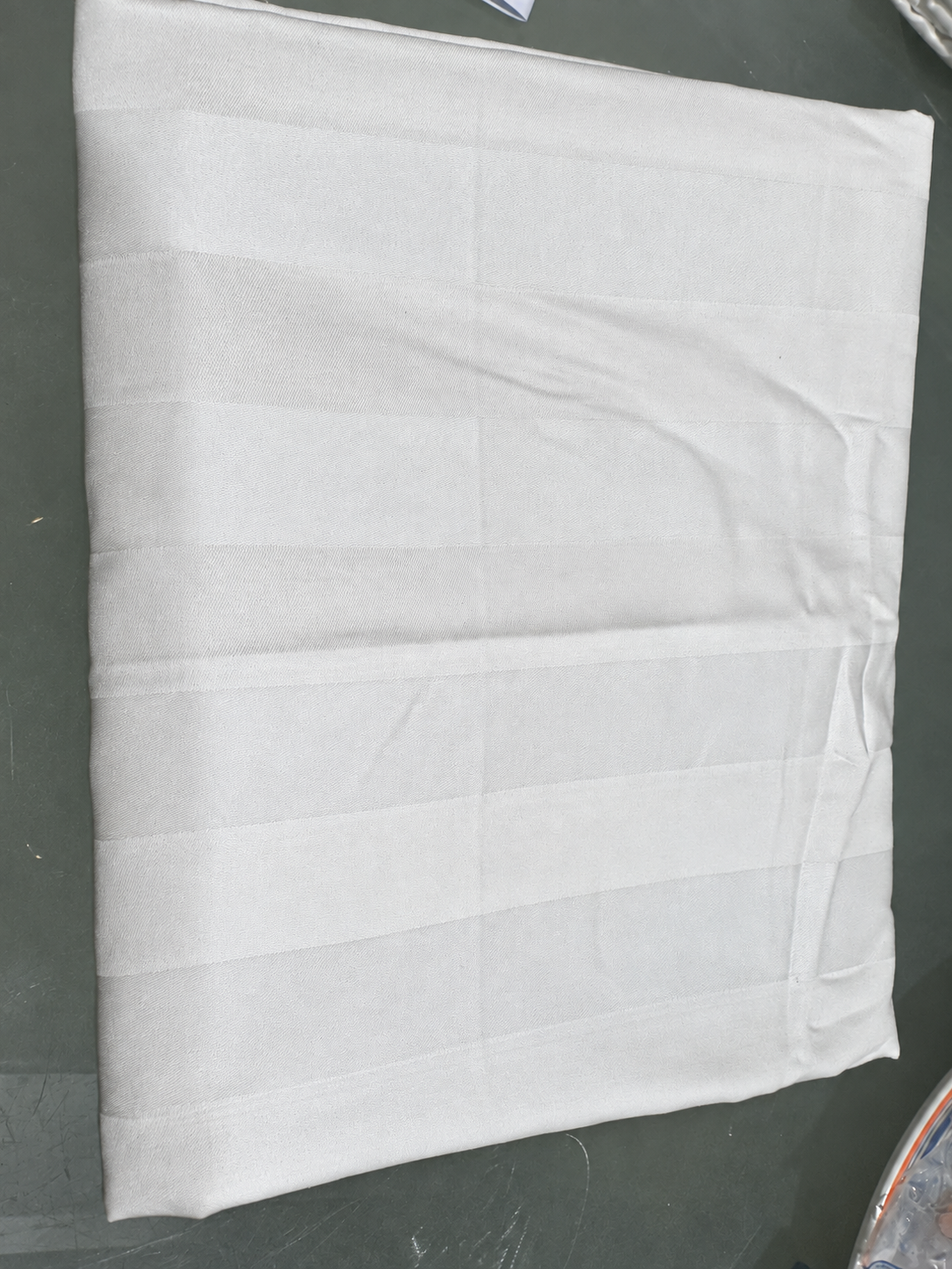 Satin striped cotton pillow case pair — source enhancement