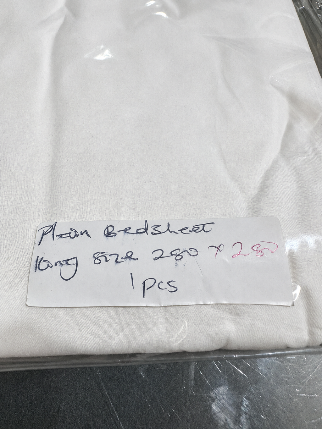 Plain bedsheet - king size — source enhancement