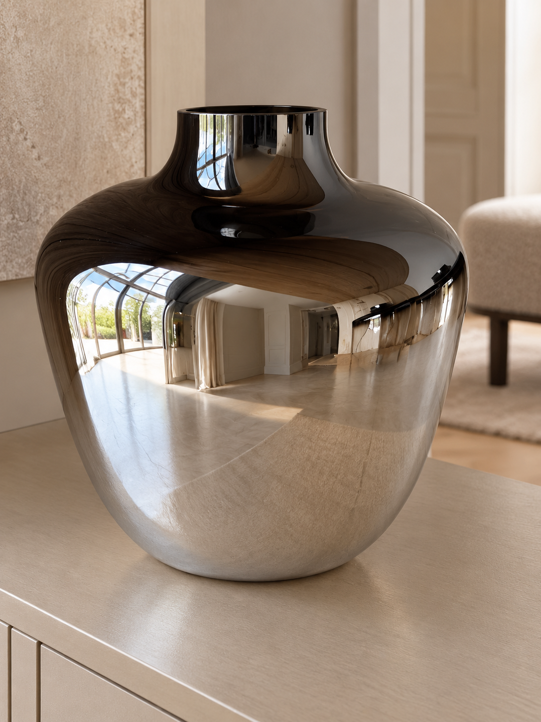 Glass vase - Black fade — lifestyle