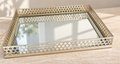 Gold Tray With Mirror — hero