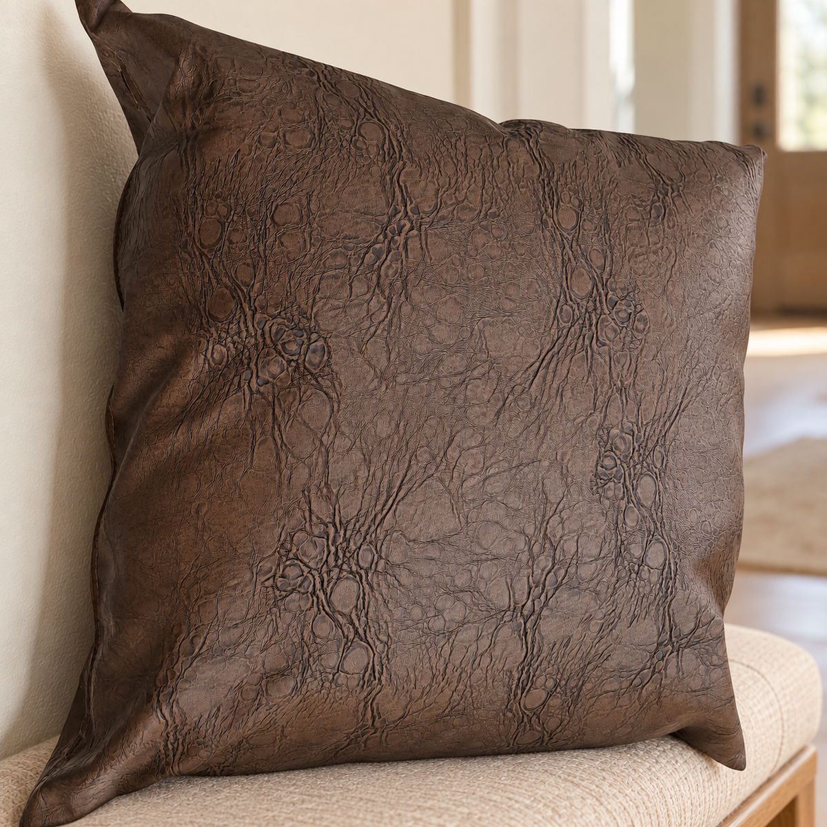 Decorative Pillow/Leather — lifestyle